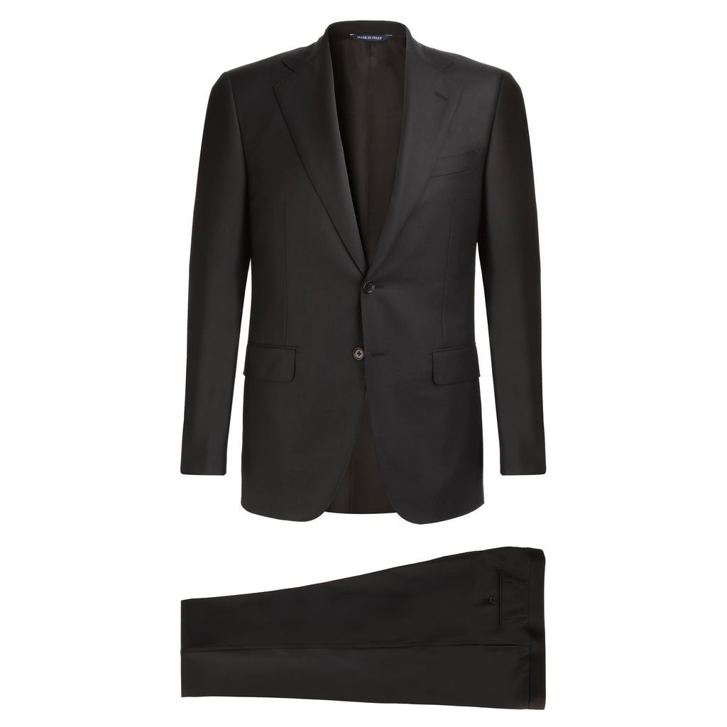 HENRY SARTORIAL HERITAGE Notch Lapel Business Suit BLACK REG - Henry Bucks