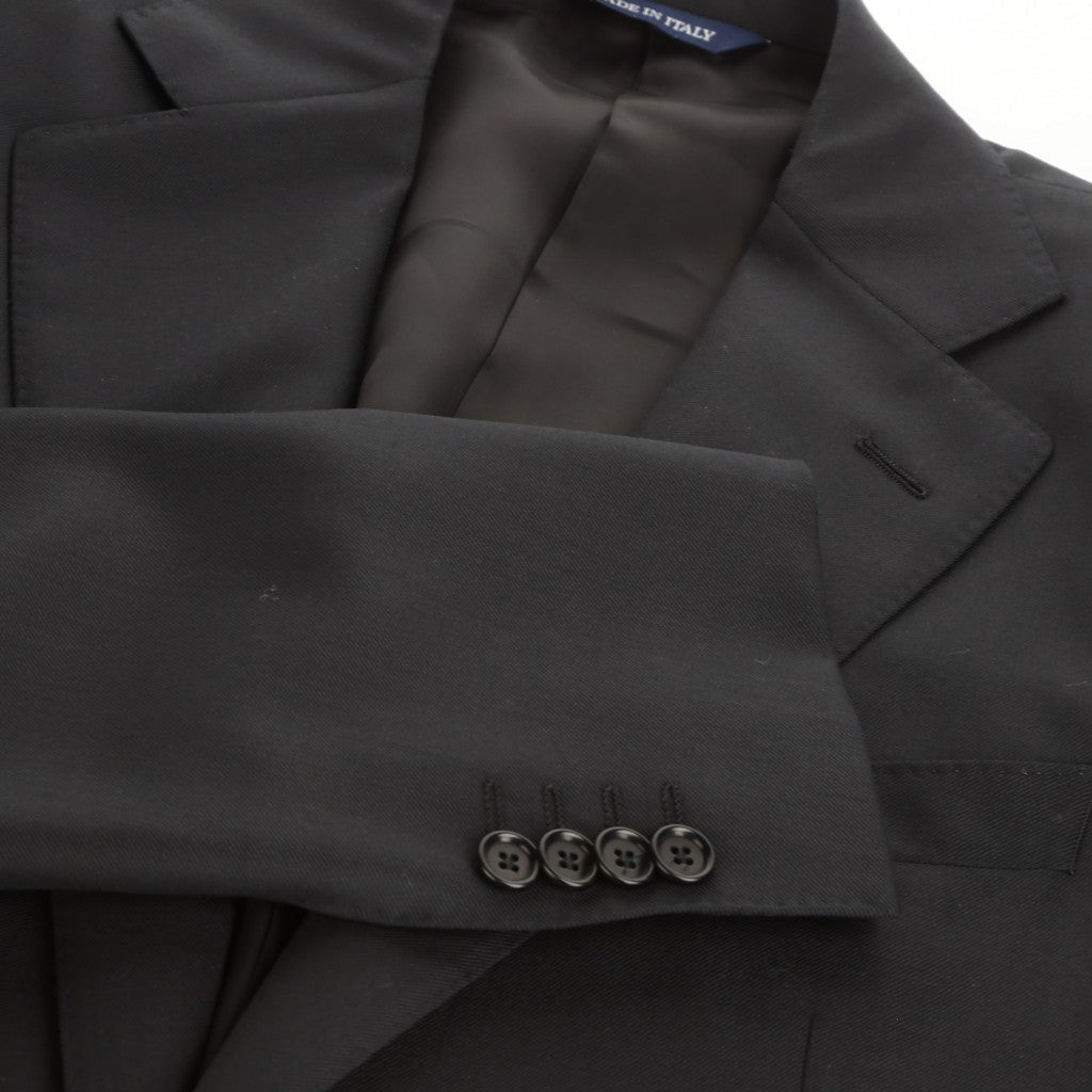 HENRY SARTORIAL HERITAGE Notch Lapel Business Suit BLACK REG - Henry Bucks