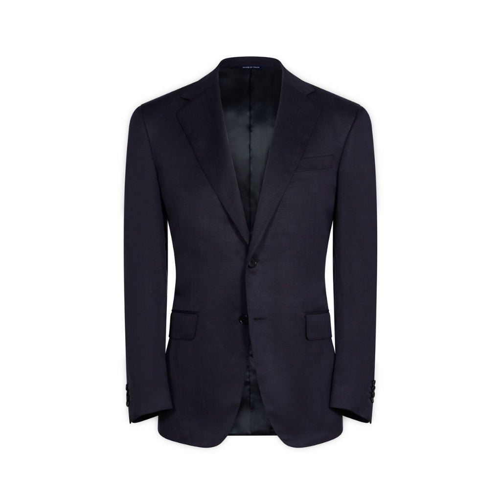 HENRY SARTORIAL HERITAGE Notch Silk Linen Blazer NAVY REG - Henry Bucks