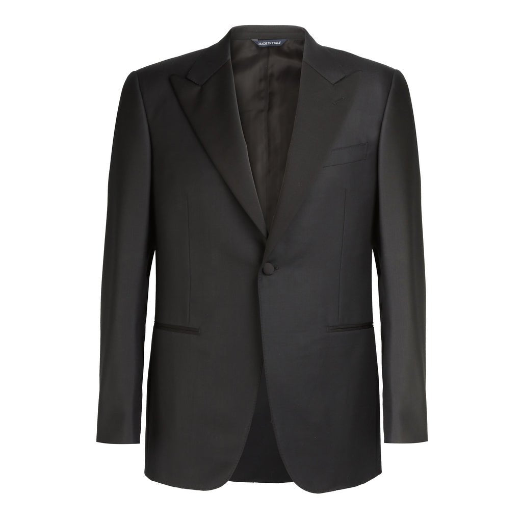 HENRY SARTORIAL HERITAGE Peak Lapel Dinner Suit BLACK REG - Henry Bucks