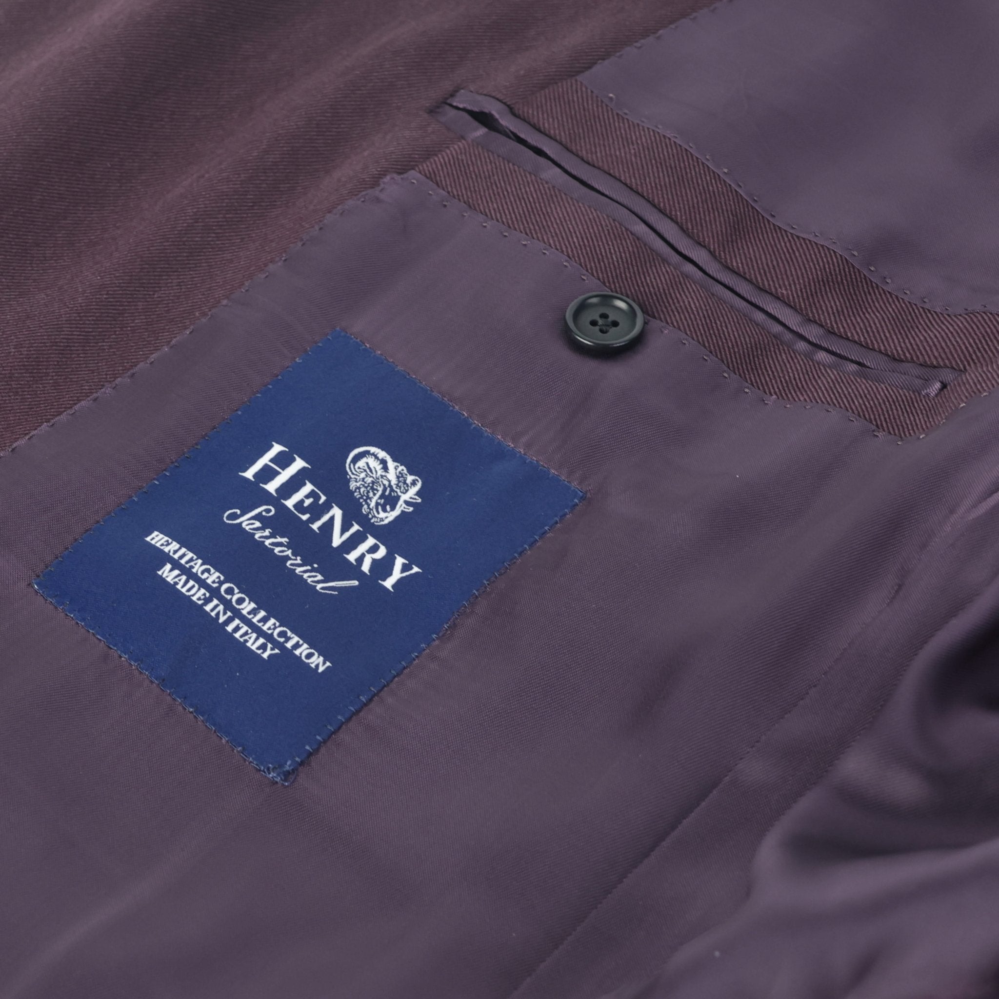 HENRY SARTORIAL HERITAGE Silk Blazer BURGUNDY - Henry Bucks