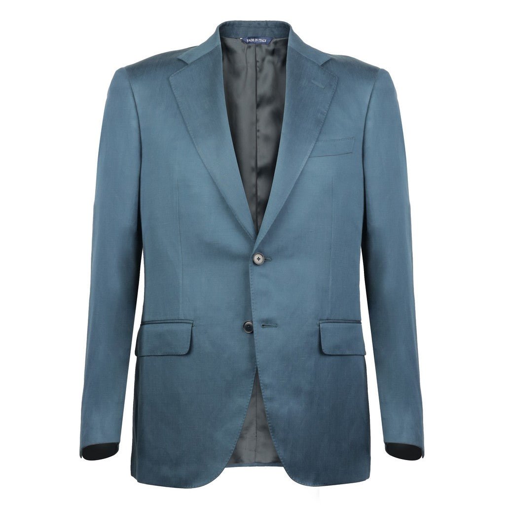 HENRY SARTORIAL HERITAGE Silk Linen Blazer GREEN - Henry Bucks