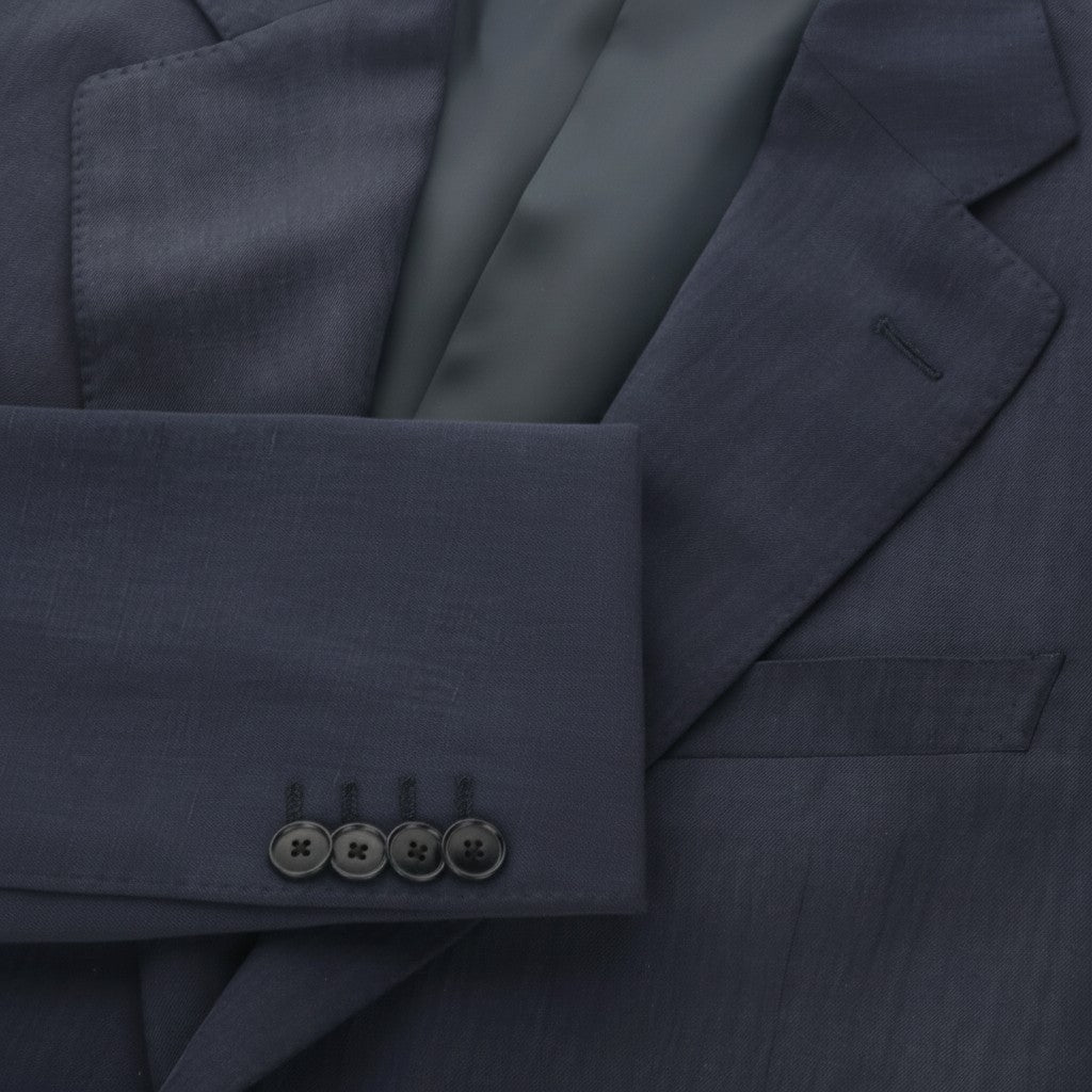 HENRY SARTORIAL HERITAGE Silk Linen Blazer NAVY - Henry Bucks