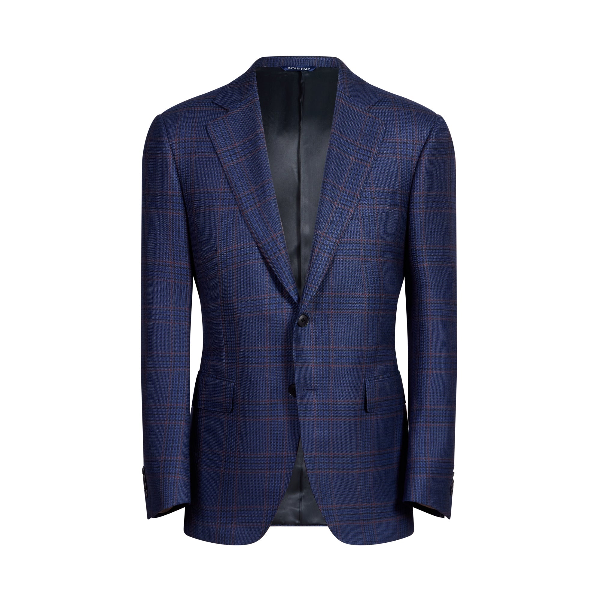 HENRY SARTORIAL HERITAGE Single Breasted 2 Button Blazer BLUE MULTI REG - Henry Bucks