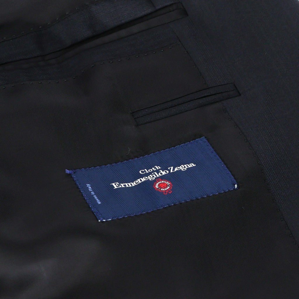 HENRY SARTORIAL HERITAGE Single Breasted Wool Business Suit BLACK - Henry Bucks