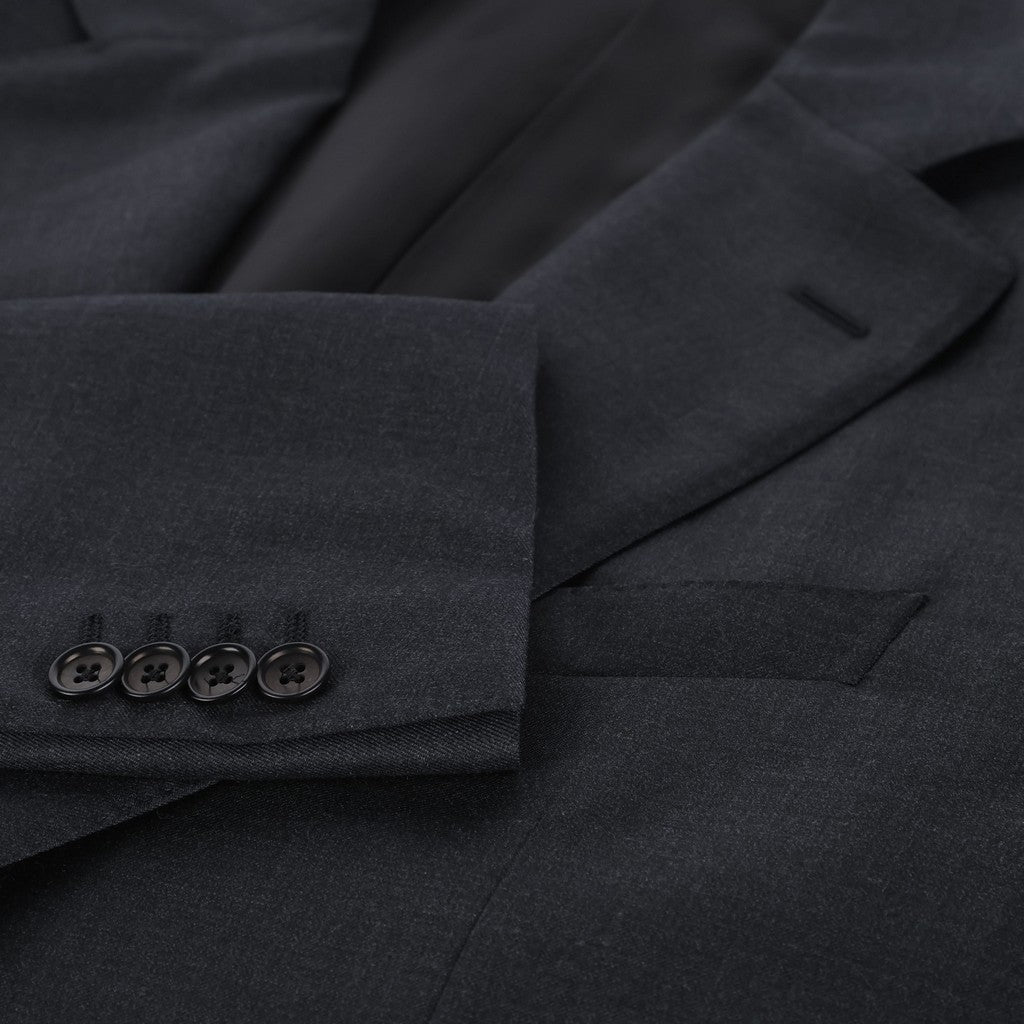 HENRY SARTORIAL HERITAGE Single Breasted Wool Business Suit CHARCOAL - Henry Bucks