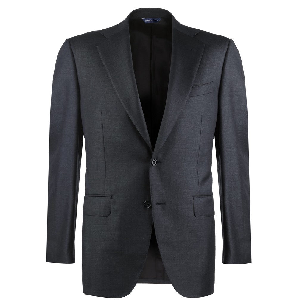 HENRY SARTORIAL HERITAGE Single Breasted Wool Business Suit CHARCOAL - Henry Bucks