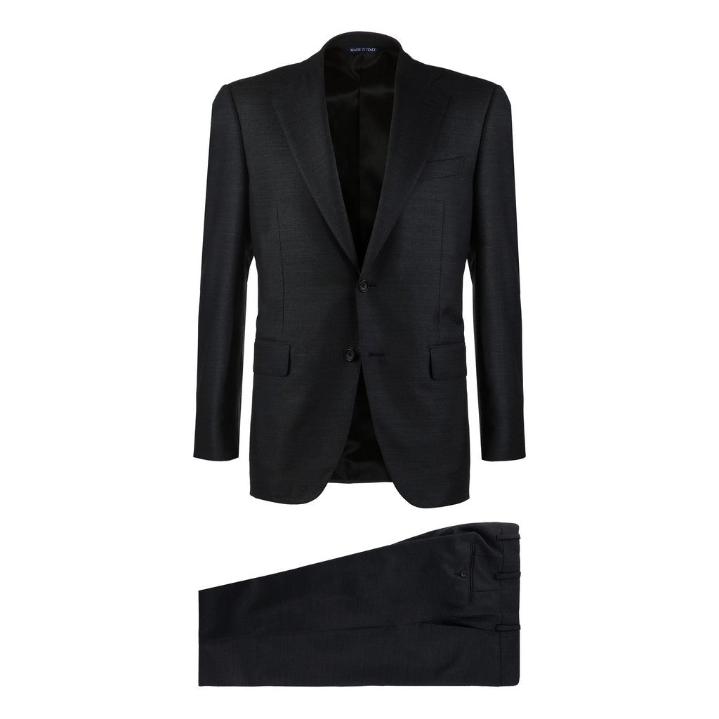 HENRY SARTORIAL HERITAGE Single Breasted Wool Business Suit GREY - Henry Bucks