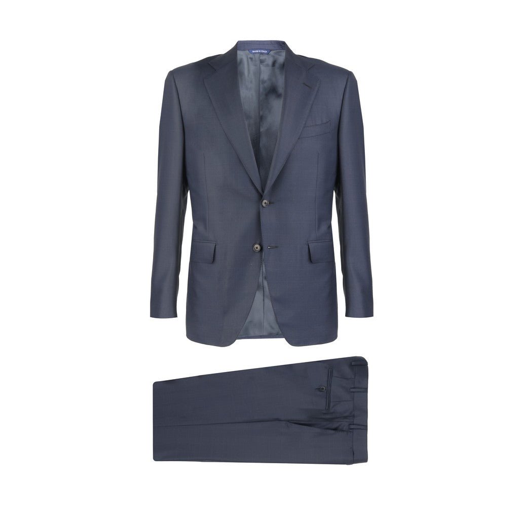 HENRY SARTORIAL HERITAGE Single Breasted Wool Business Suit NAVY REG - Henry Bucks