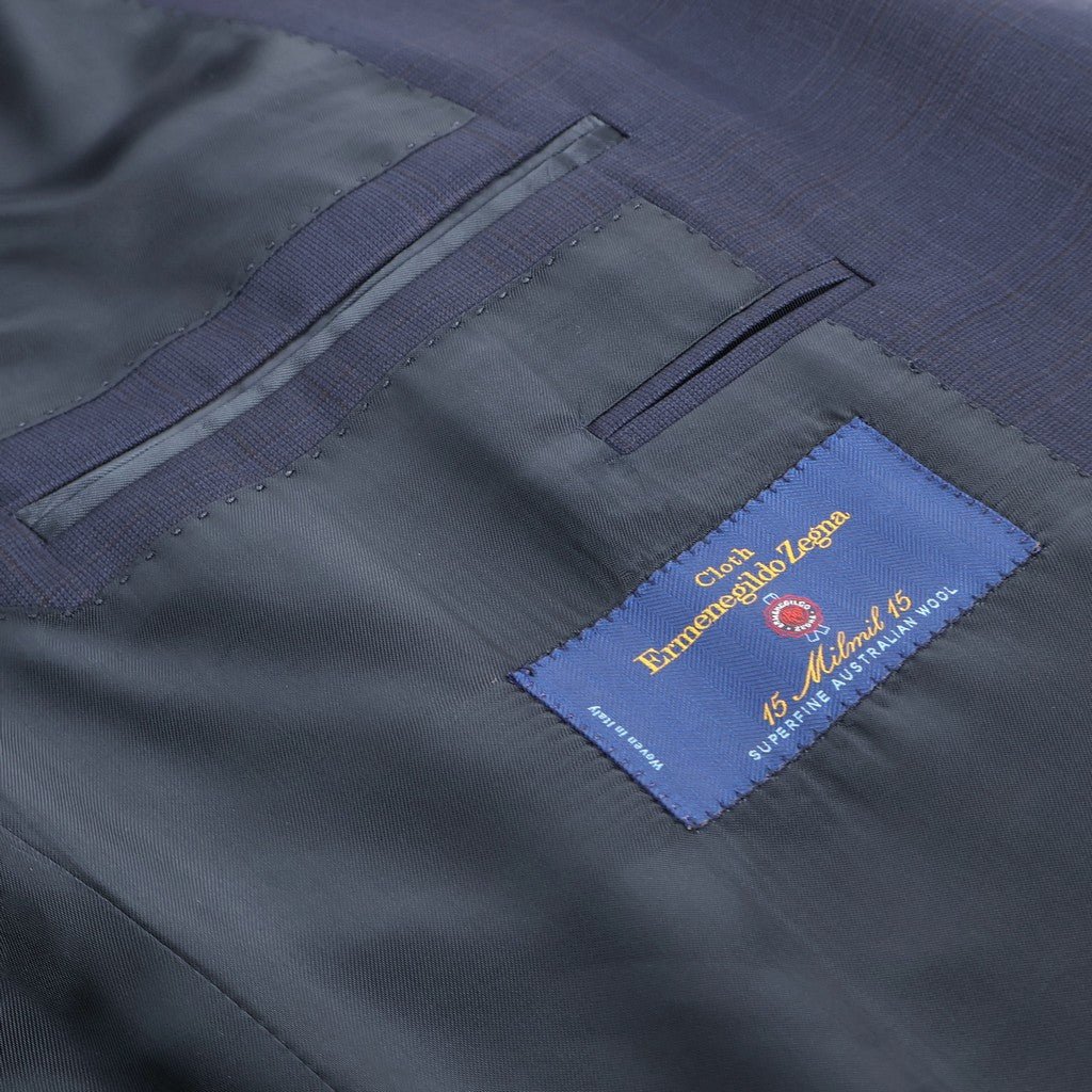 HENRY SARTORIAL HERITAGE Single Breasted Wool Business Suit NAVY REG - Henry Bucks