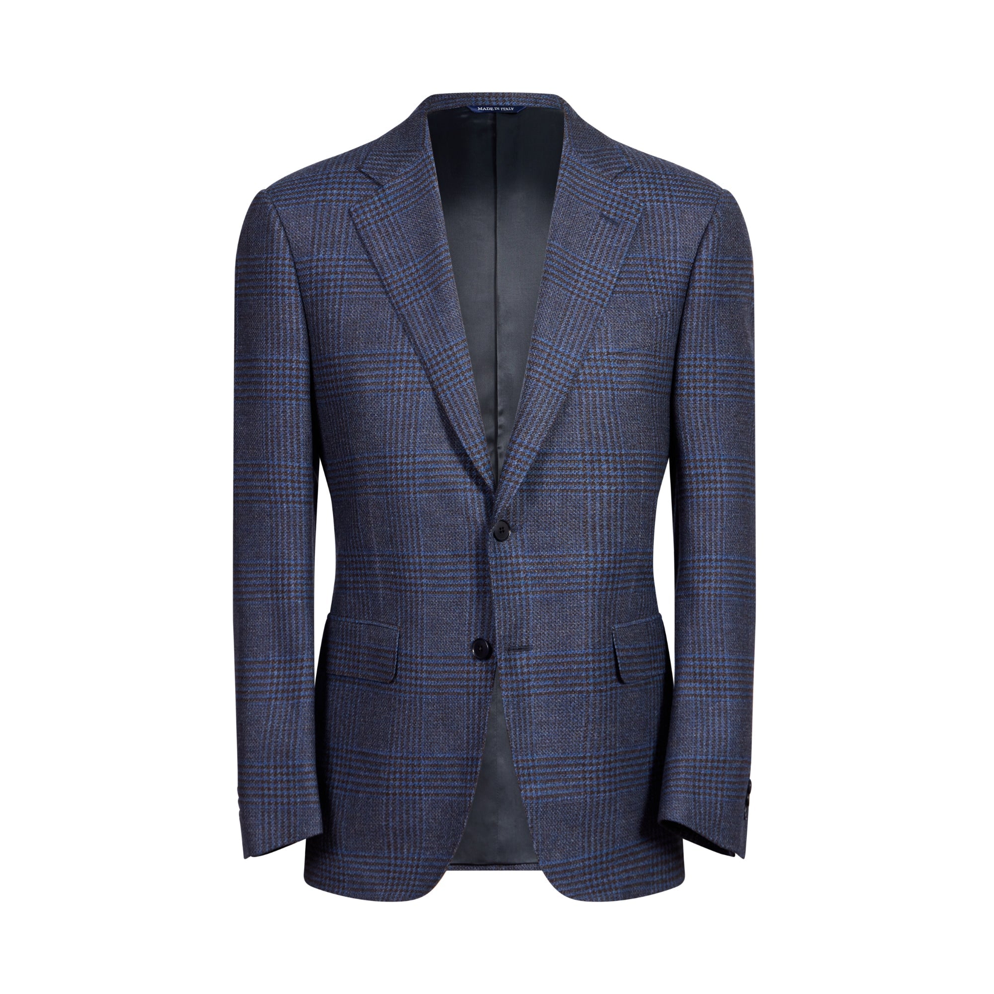 HENRY SARTORIAL HERITAGE Single Button Cashmere Blend Blazer BLUE/BLACK REG - Henry BucksBlazers64AW240005 - BLUBLK - R - 48