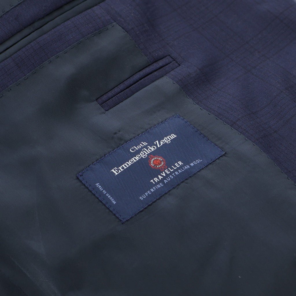 HENRY SARTORIAL HERITAGE Traveller Check Business Suit NAVY - Henry Bucks