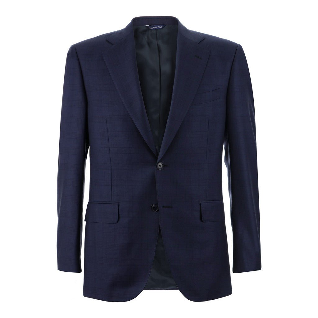 HENRY SARTORIAL HERITAGE Traveller Check Business Suit NAVY - Henry Bucks