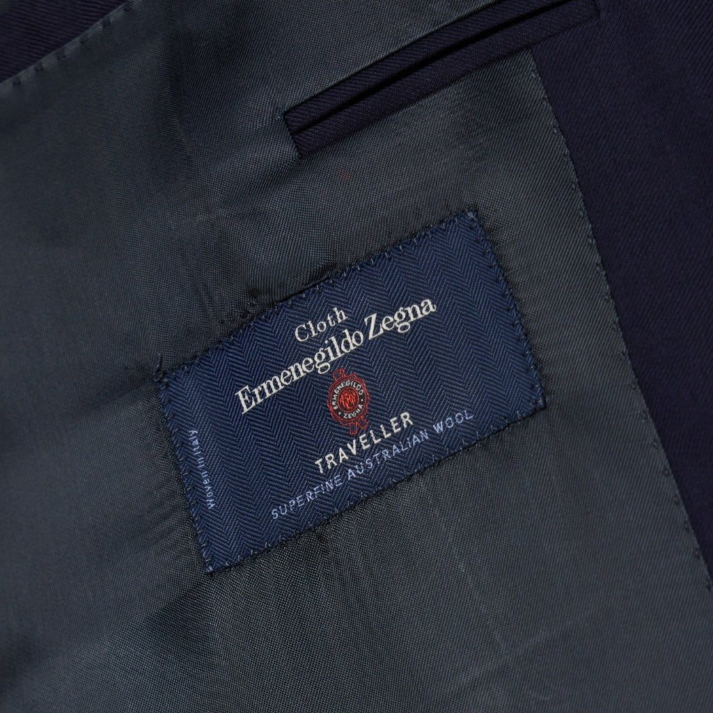 HENRY SARTORIAL HERITAGE Traveller Suit NAVY WINDOWPANE REG - Henry Bucks