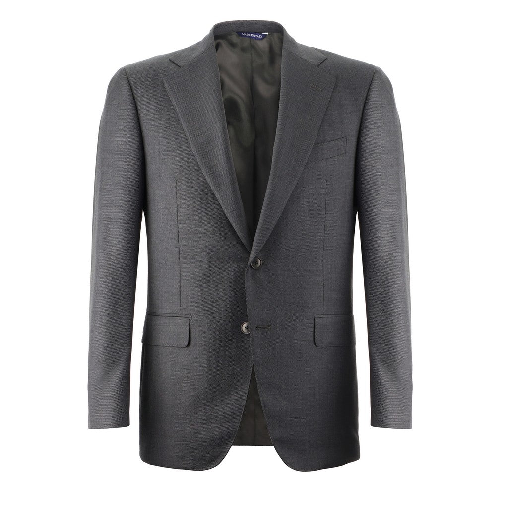 HENRY SARTORIAL HERITAGE Traveller Wool Business Suit DARK GREY - Henry Bucks