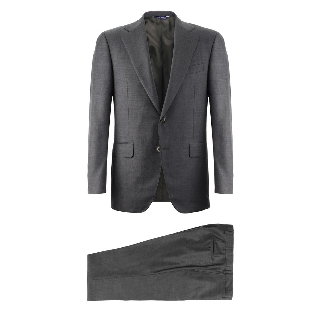 HENRY SARTORIAL HERITAGE Traveller Wool Business Suit DARK GREY - Henry Bucks