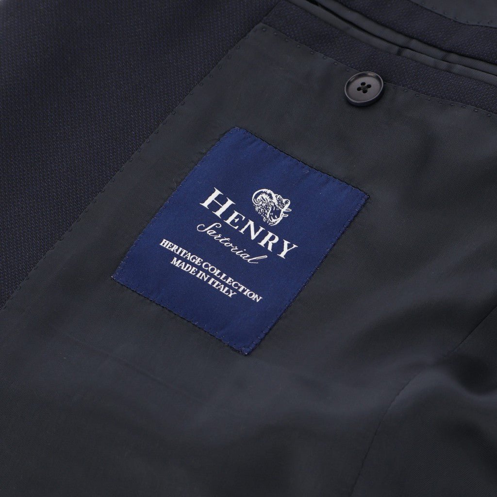 HENRY SARTORIAL HERITAGE Traveller Wool Business Suit DARK NAVY - Henry Bucks