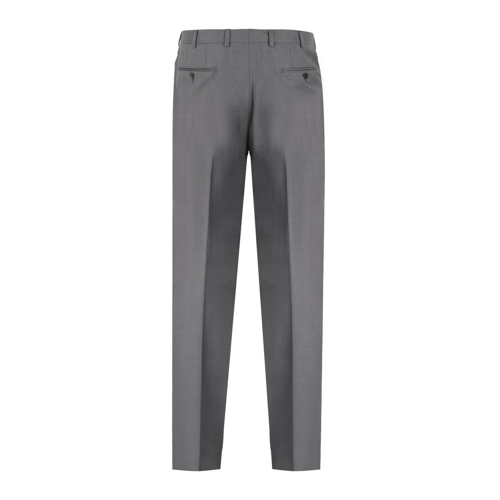 HENRY SARTORIAL HERITAGE Traveller Wool Trousers GREY - Henry Bucks