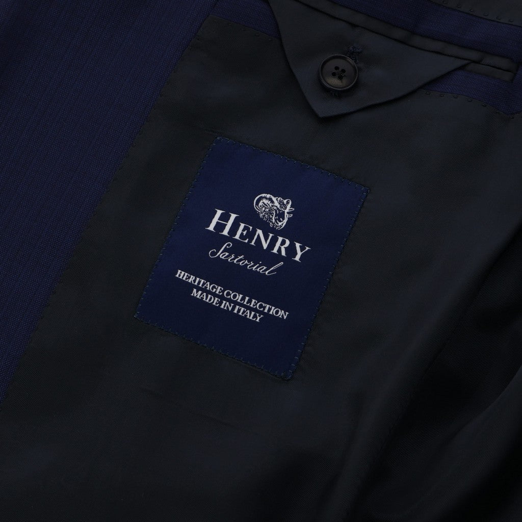 HENRY SARTORIAL HERITAGE Trofeo Stripe Suit BLUE - Henry Bucks