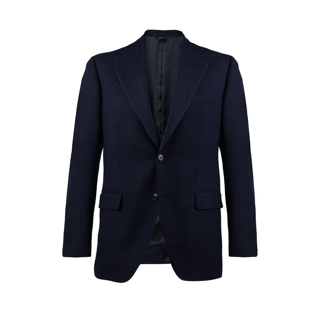 HENRY SARTORIAL HERITAGE Wool Cashmere Single Breasted Blazer NAVY - Henry Bucks