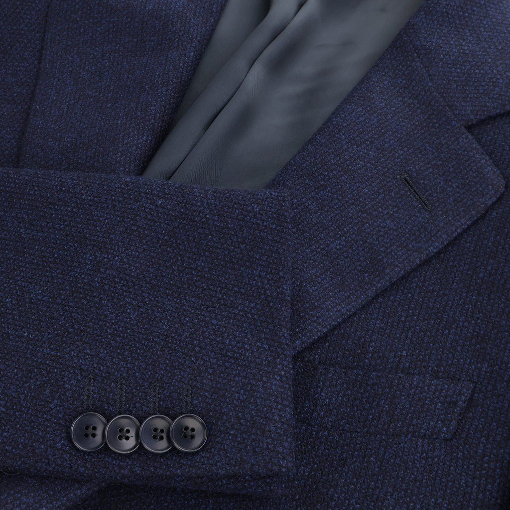 HENRY SARTORIAL HERITAGE Wool Cashmere Single Breasted Blazer NAVY - Henry Bucks