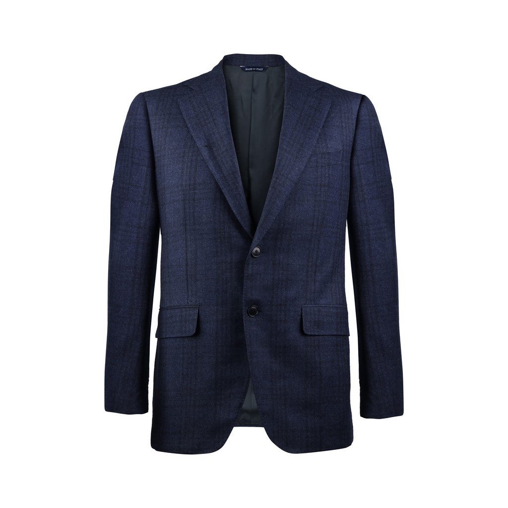 HENRY SARTORIAL HERITAGE Wool Silk Single Breasted Blazer BLUE - Henry Bucks