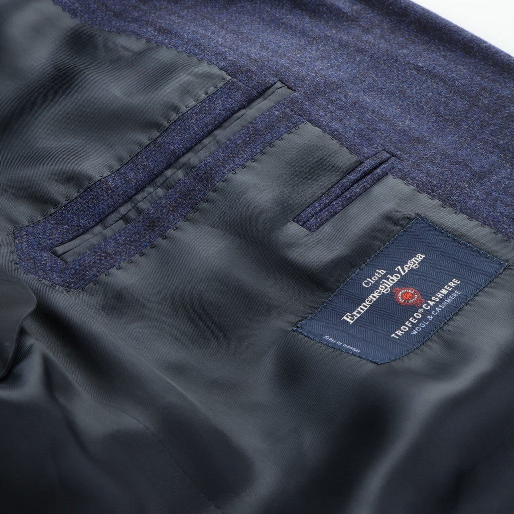 HENRY SARTORIAL HERITAGE Wool Silk Single Breasted Blazer BLUE - Henry Bucks