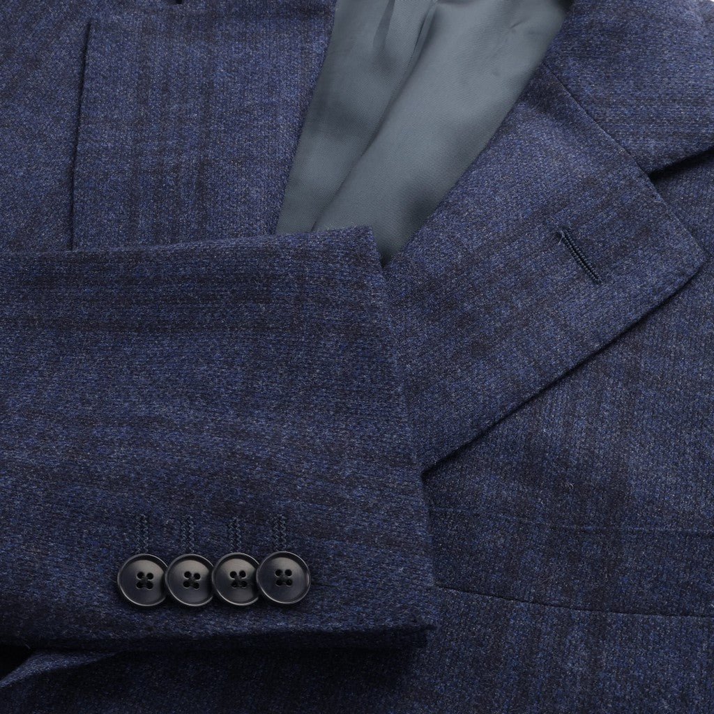 HENRY SARTORIAL HERITAGE Wool Silk Single Breasted Blazer BLUE - Henry Bucks