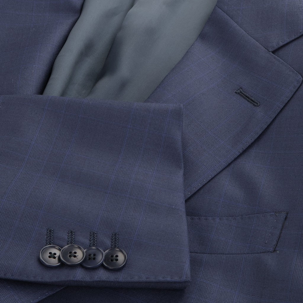 HENRY SARTORIAL HERITAGE Wool Subtle Check Suit NAVY - Henry Bucks