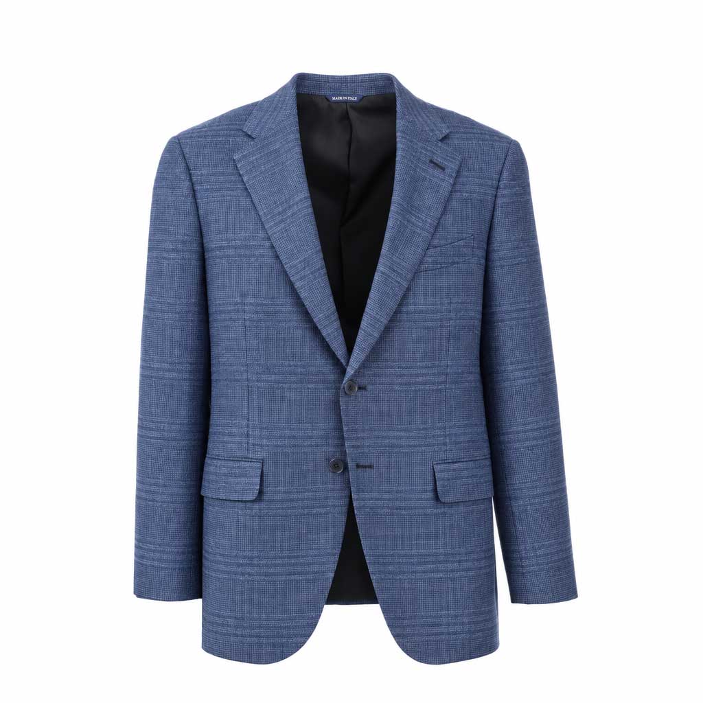 HENRY SARTORIAL HERITAGE Zegna Cross-ply Blazer NAVY - Henry Bucks