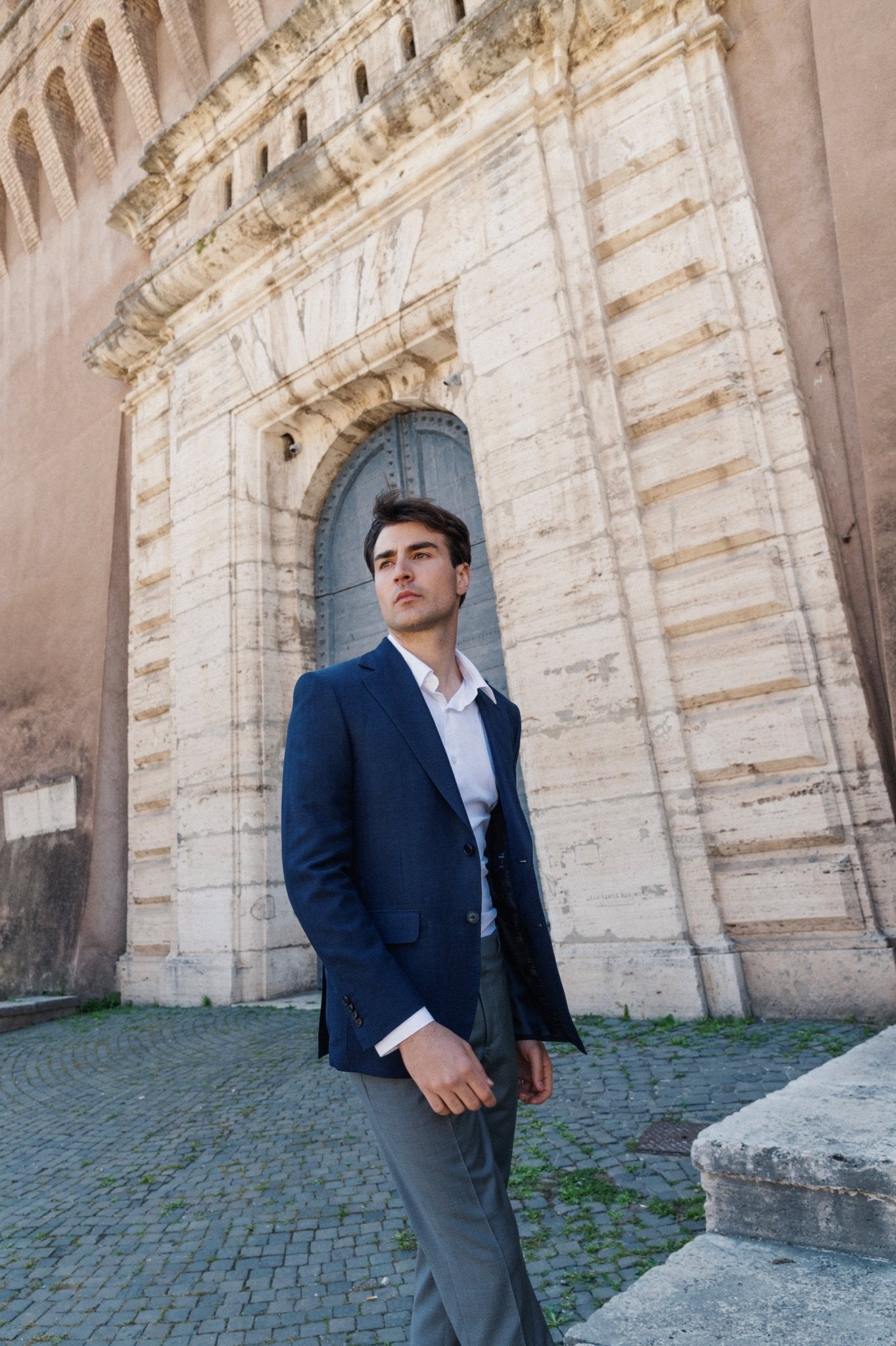 HENRY SARTORIAL HERITAGE Zegna Cross - Ply™ Herringbone Blazer NAVY REG - Henry BucksBlazers33AW230011 - NAVY - R - 48