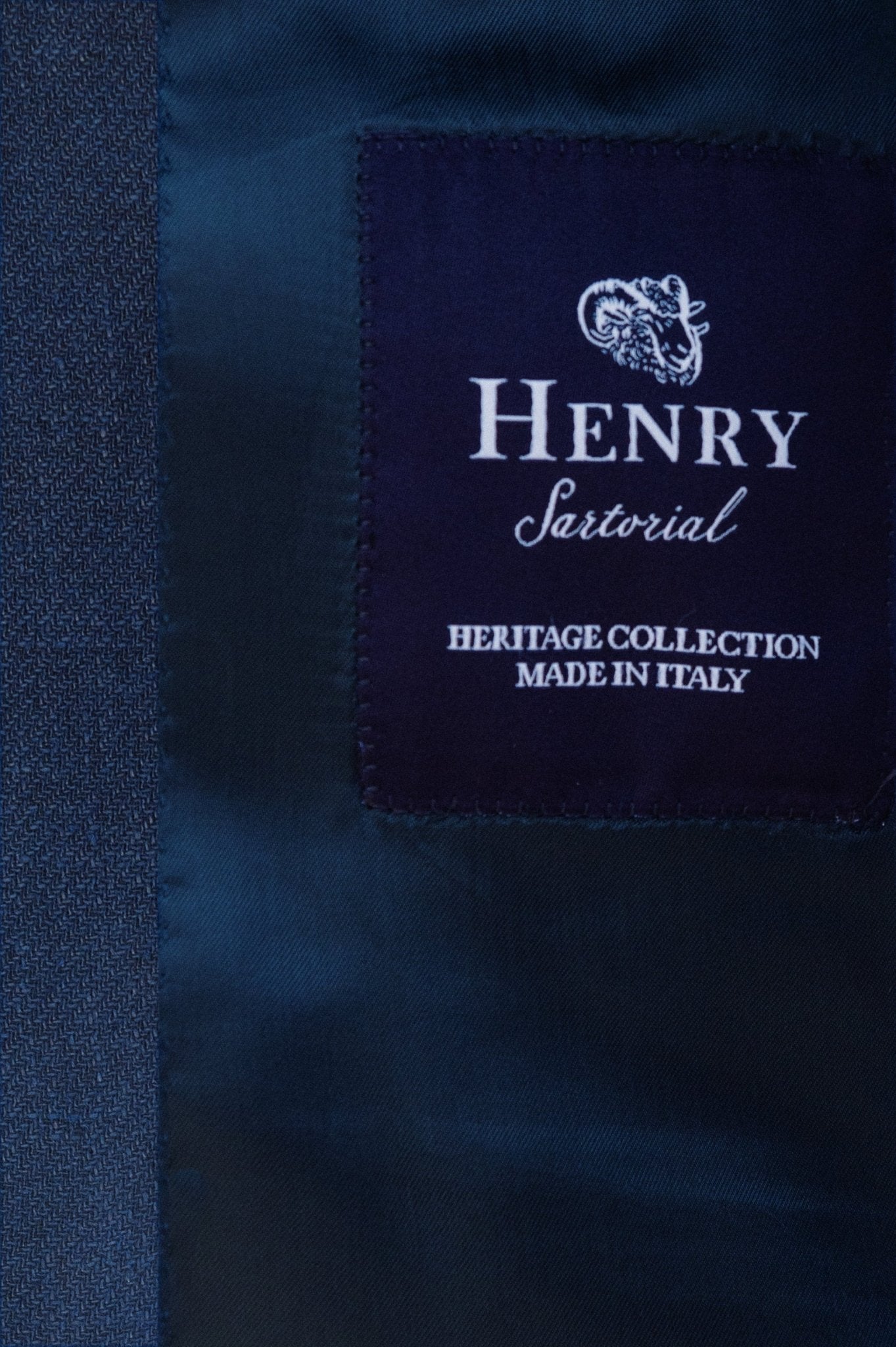 HENRY SARTORIAL HERITAGE Zegna Cross - Ply™ Plain Blazer BLUE REG - Henry BucksBlazers33AW230009 - BLUE - R - 48