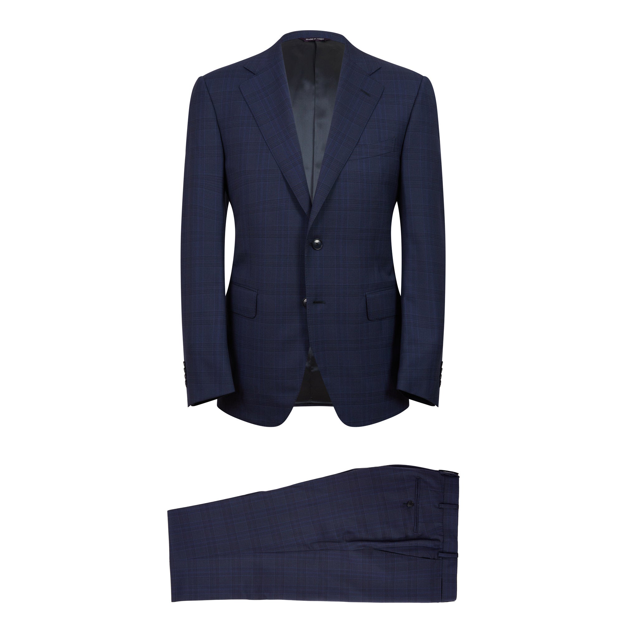 HENRY SARTORIAL HERITAGE Zegna High Performance™ Check Suit NAVY/BLACK REG - Henry BucksSuits23AW230008 - NAVYBLACK - R - 48