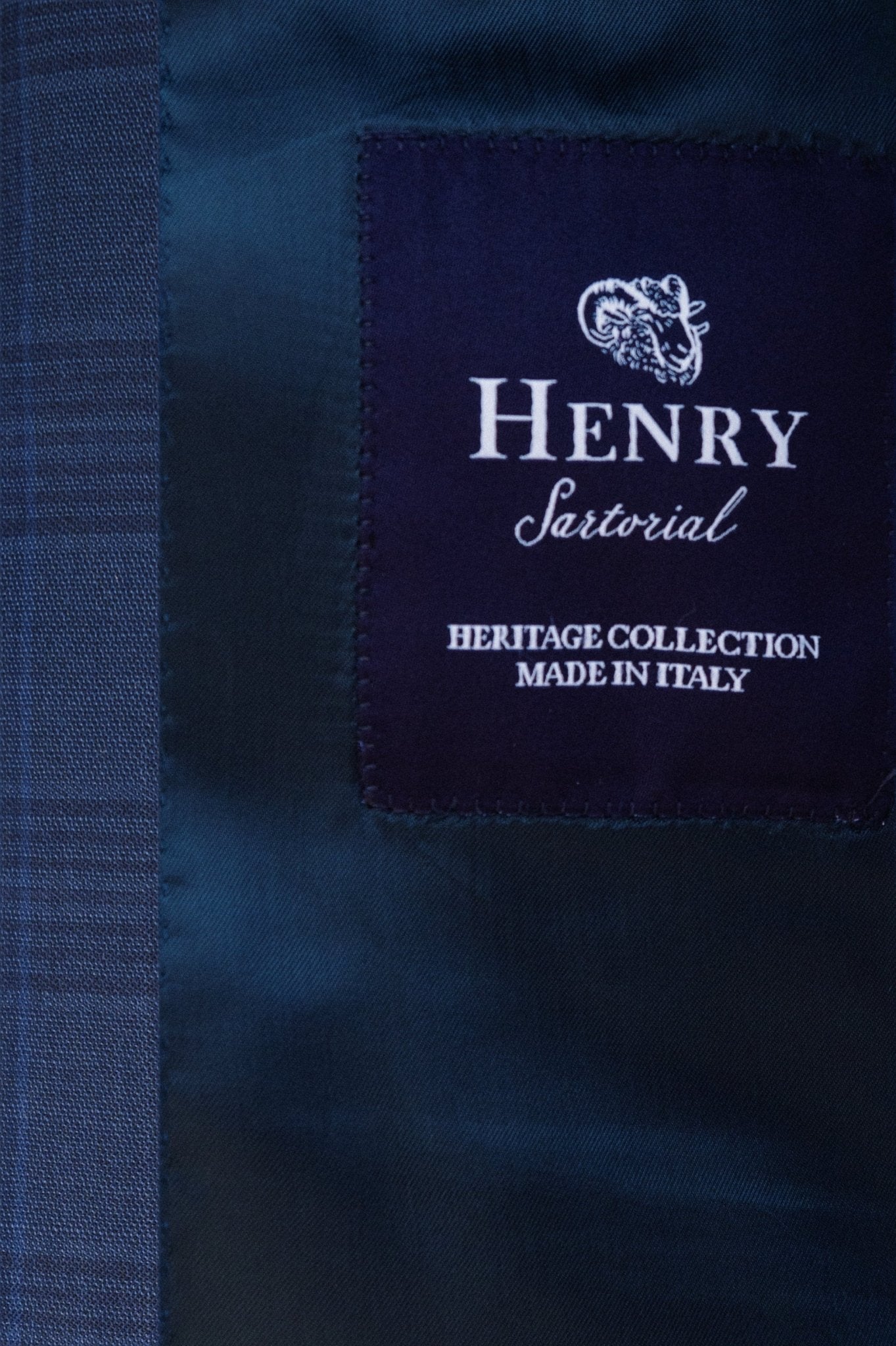 HENRY SARTORIAL HERITAGE Zegna High Performance™ Check Suit NAVY/BLACK REG - Henry BucksSuits23AW230008 - NAVYBLACK - R - 48