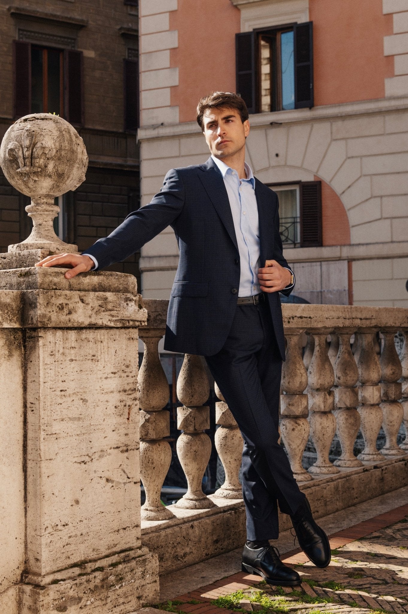 HENRY SARTORIAL HERITAGE Zegna High Performance™ Plain Suit DARK NAVY REG - Henry BucksSuits23AW230009 - DKNV - R - 48