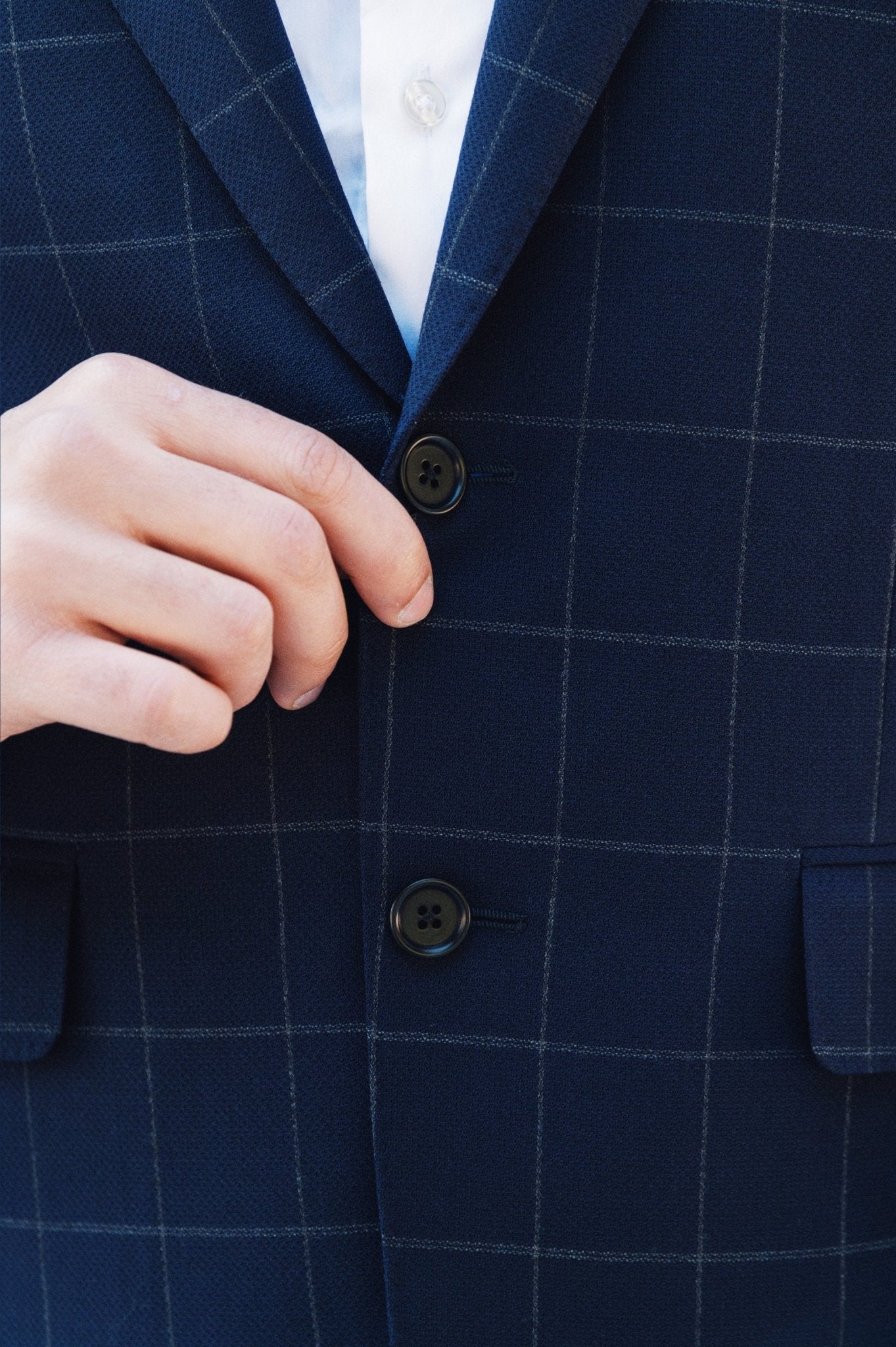 HENRY SARTORIAL HERITAGE Zegna Loop™ Chunky Check Blazer NAVY REG - Henry BucksBlazers33AW230008 - NAVY - R - 48