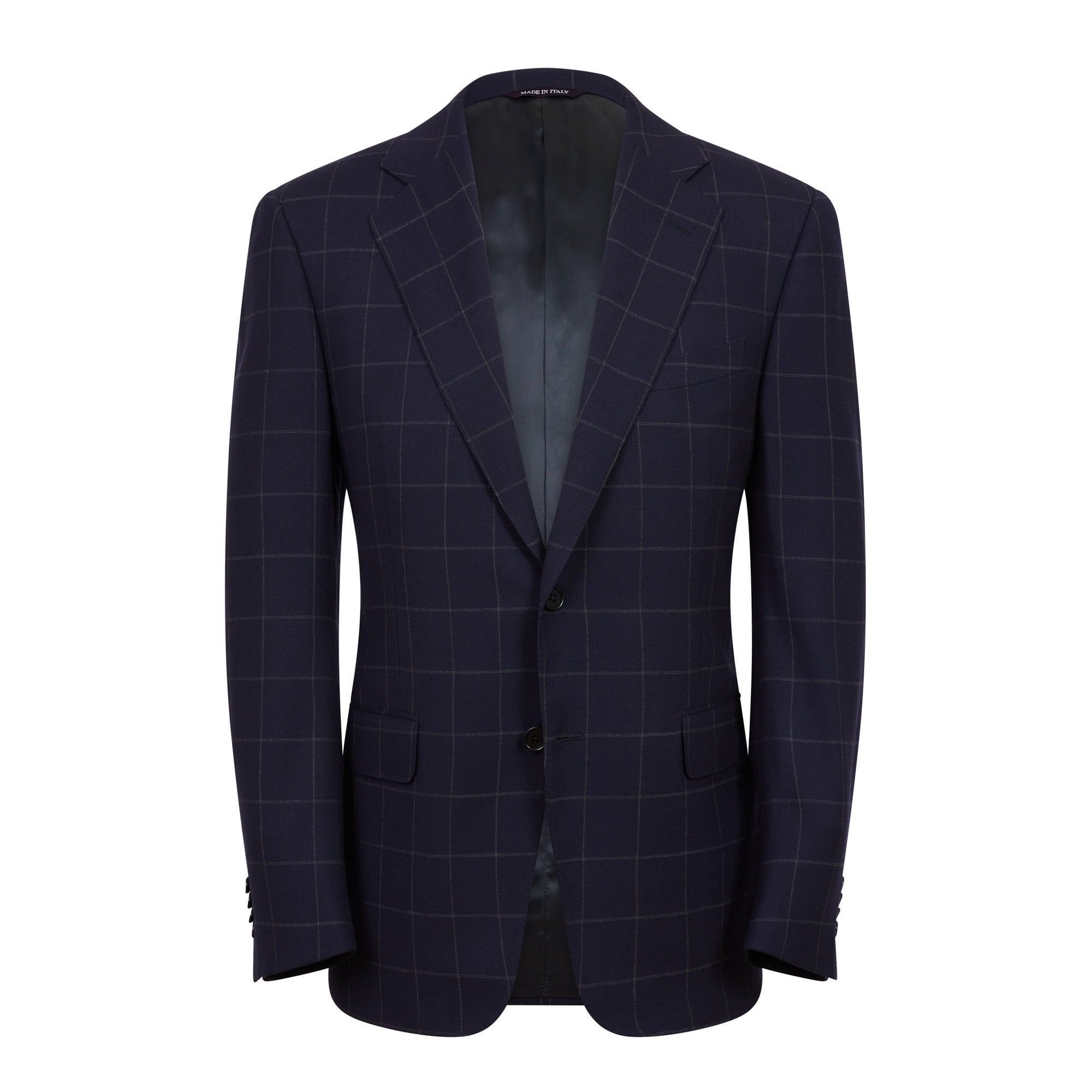 HENRY SARTORIAL HERITAGE Zegna Loop™ Chunky Check Blazer NAVY REG - Henry BucksBlazers33AW230008 - NAVY - R - 48