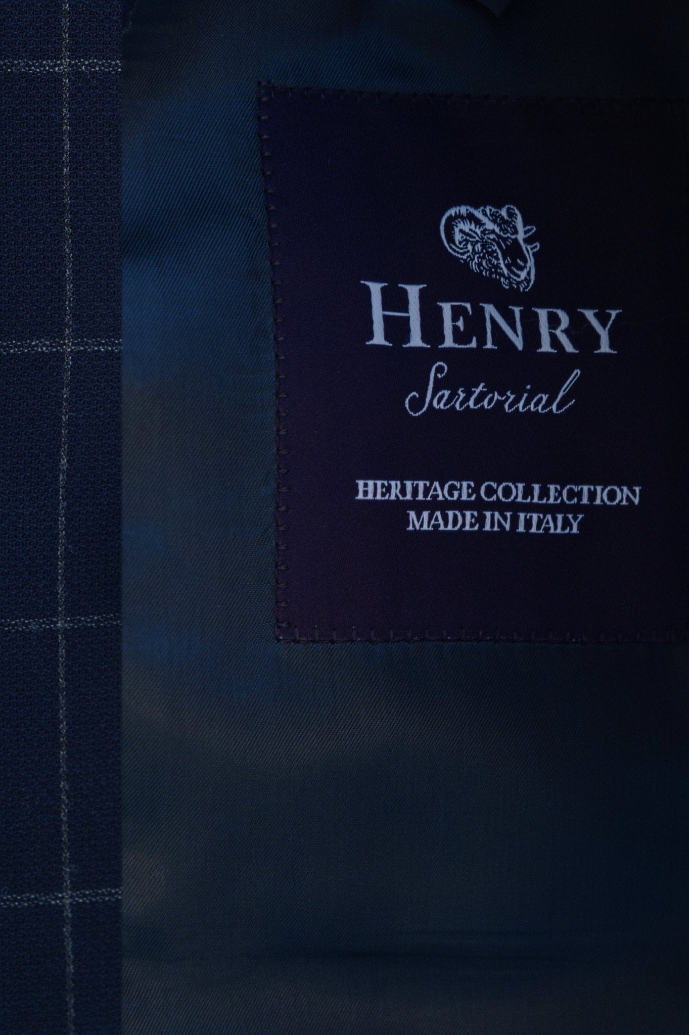 HENRY SARTORIAL HERITAGE Zegna Loop™ Chunky Check Blazer NAVY REG - Henry BucksBlazers33AW230008 - NAVY - R - 48