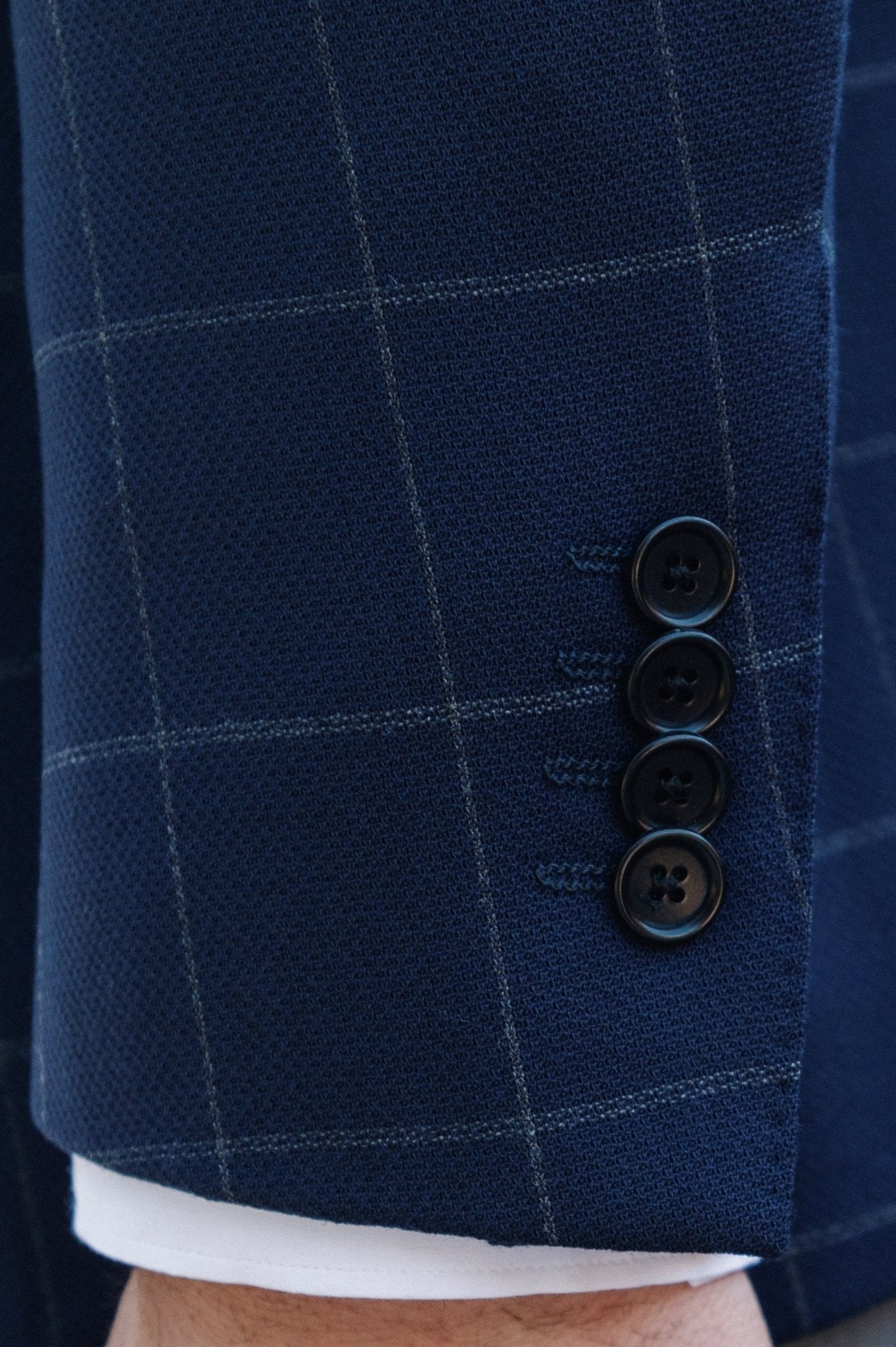 HENRY SARTORIAL HERITAGE Zegna Loop™ Chunky Check Blazer NAVY REG - Henry BucksBlazers33AW230008 - NAVY - R - 48