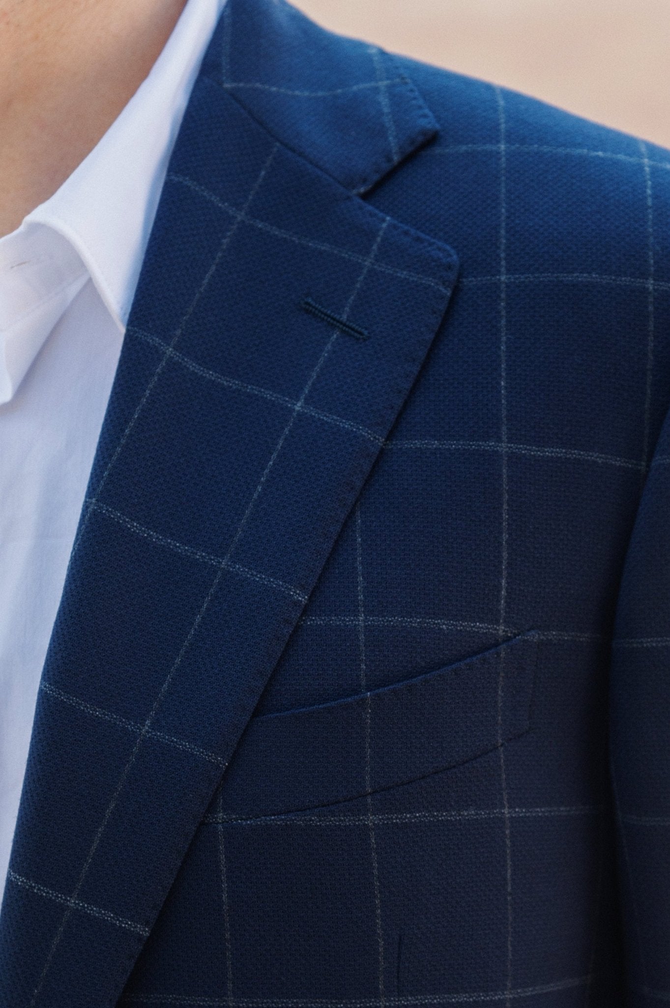 HENRY SARTORIAL HERITAGE Zegna Loop™ Chunky Check Blazer NAVY REG - Henry BucksBlazers33AW230008 - NAVY - R - 48