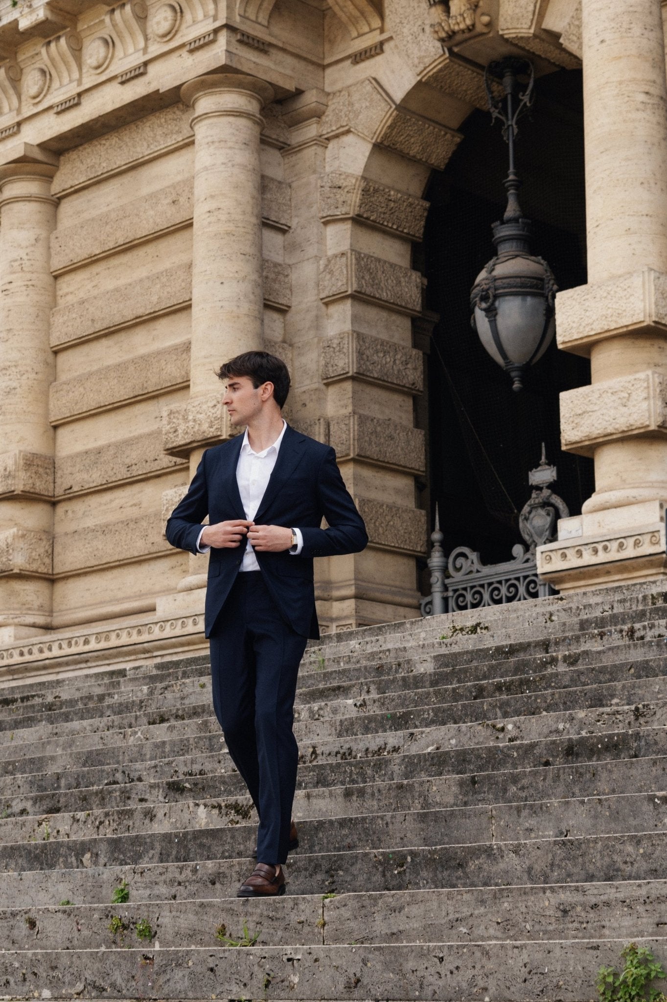 HENRY SARTORIAL HERITAGE Zegna Loop™ Plain Suit DARK NAVY REG - Henry BucksSuits23AW230005 - DKNV - R - 48