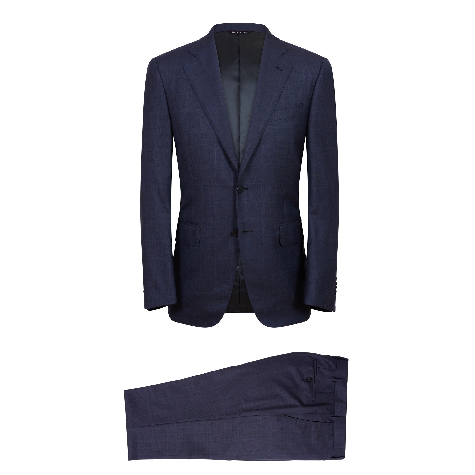 HENRY SARTORIAL HERITAGE Zegna Loop™ Subtle Check Suit BLUE REG - Henry BucksSuits23AW230004 - BLUE - R - 48