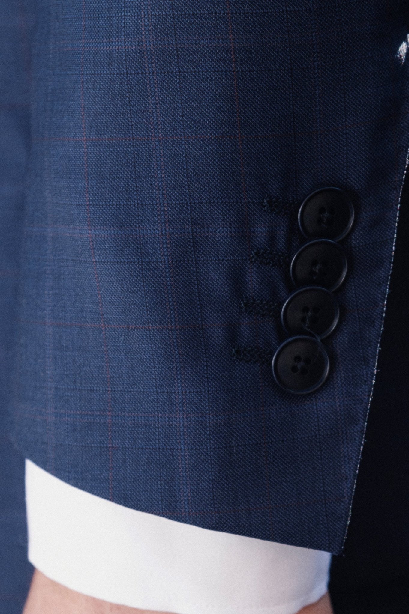 HENRY SARTORIAL HERITAGE Zegna Loop™ Subtle Check Suit BLUE REG - Henry BucksSuits23AW230004 - BLUE - R - 48