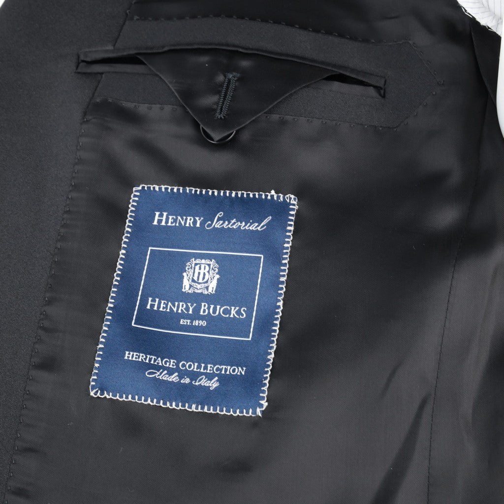 HENRY SARTORIAL HERITAGE Zegna Silk Shawl Lapel Blazer EMERALD - Henry Bucks