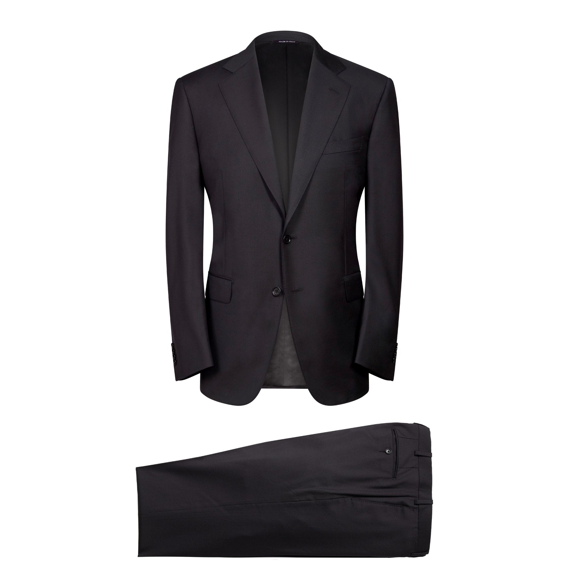HENRY SARTORIAL HERITAGE Zegna Travel Suit BLACK REG - Henry BucksSuits60SS230003 - BLCK - R - 48