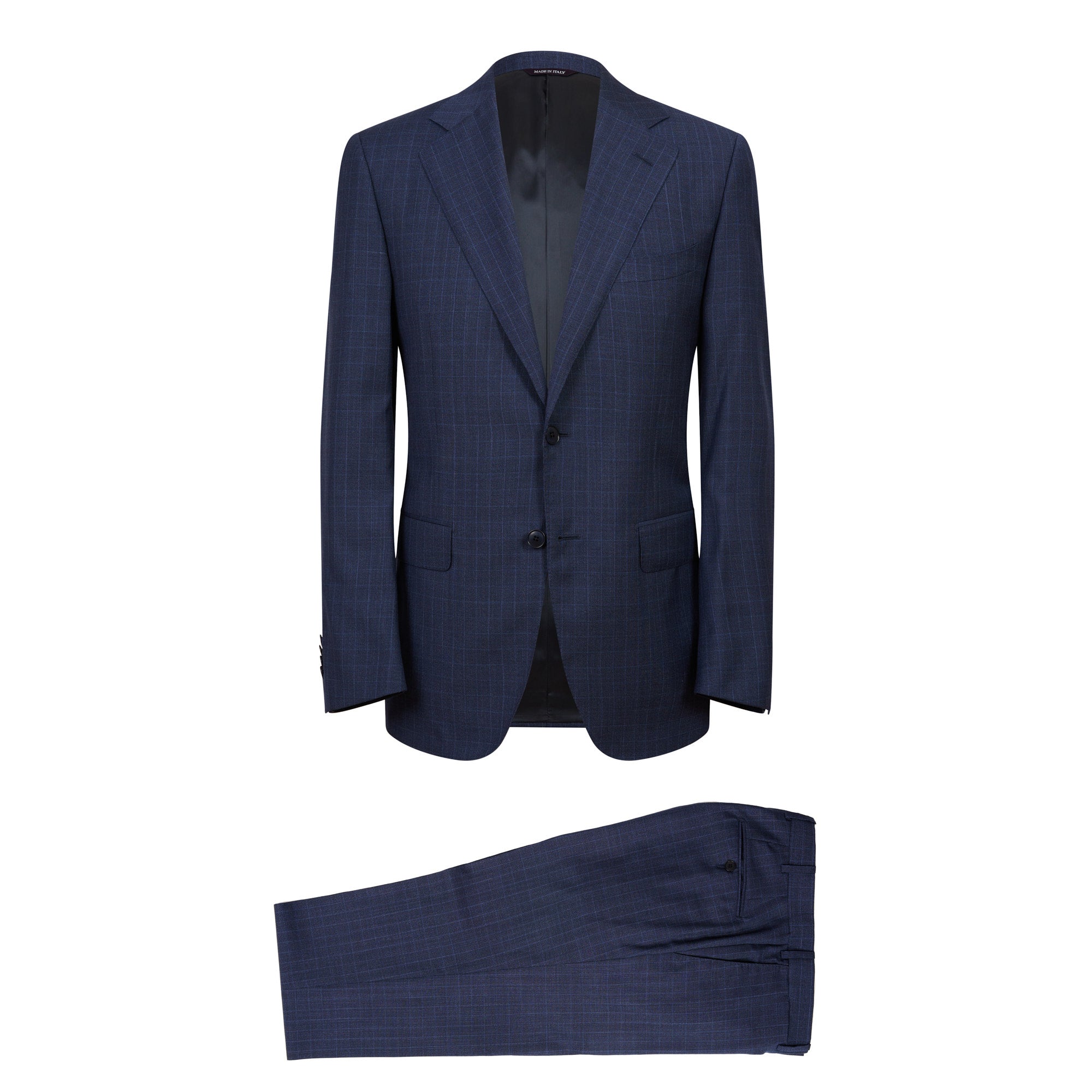 HENRY SARTORIAL HERITAGE Zegna Traveller™ Check Suit NAVY REG - Henry BucksSuits23AW230006 - NAVY - R - 48