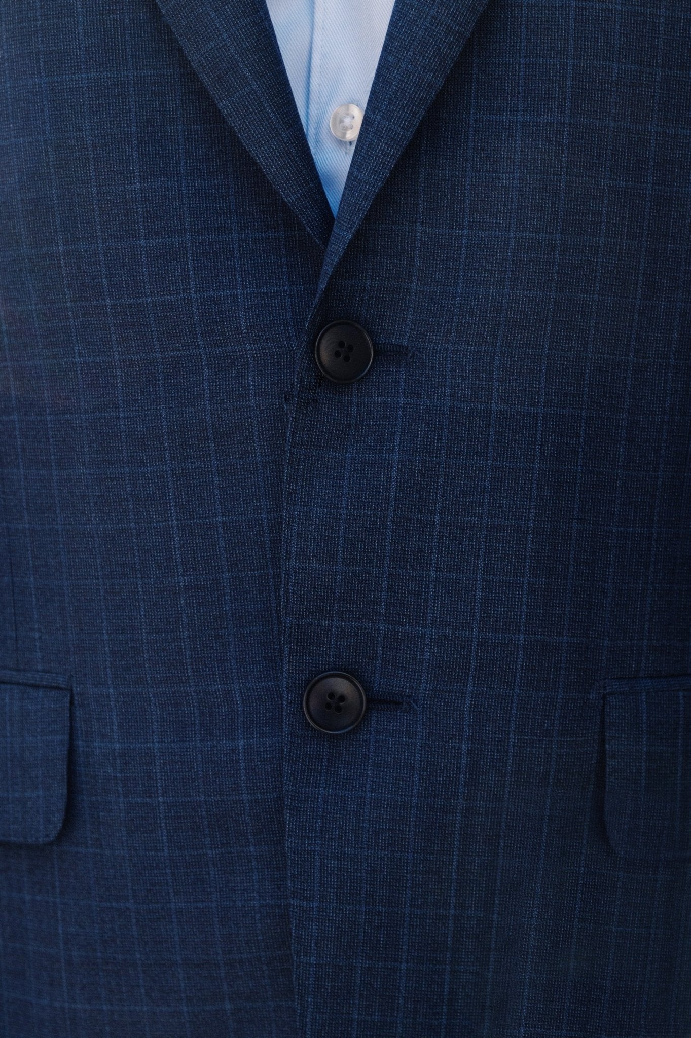 HENRY SARTORIAL HERITAGE Zegna Traveller™ Check Suit NAVY REG - Henry BucksSuits23AW230006 - NAVY - R - 48