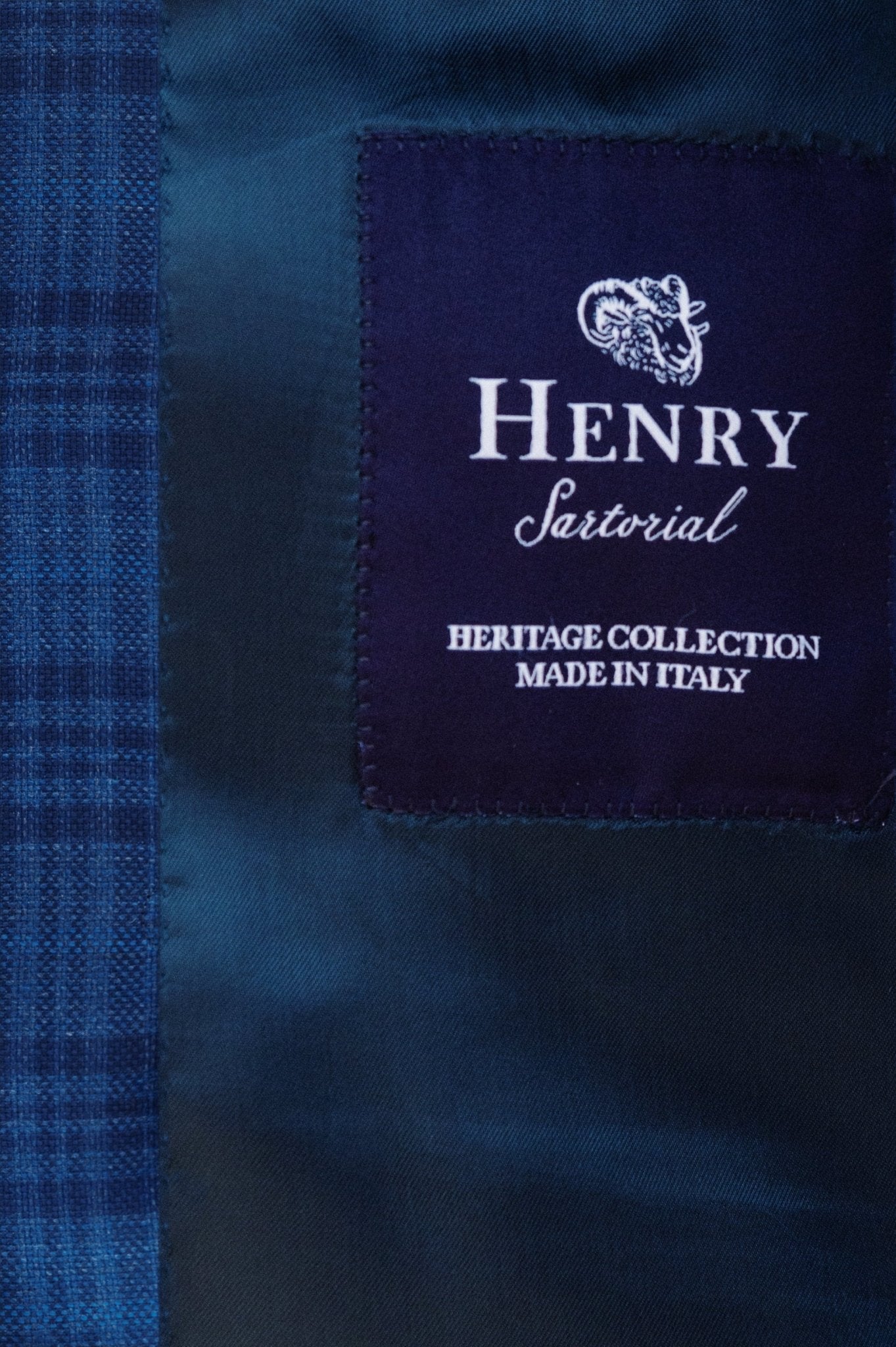 HENRY SARTORIAL HERITAGE Zegna Traveller™ Large Check Blazer NAVY/BLACK REG - Henry BucksBlazers33AW230010 - NAVYBLACK - R - 48