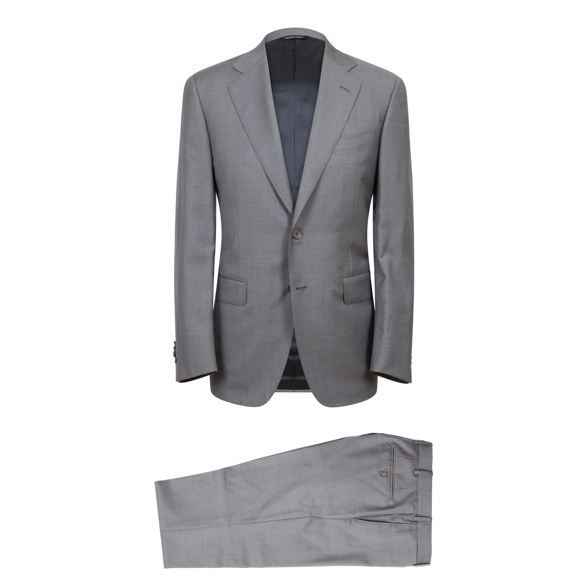 HENRY SARTORIAL HERITAGE Zegna Traveller™ Plain Suit GREY REG - Henry BucksSuits23AW230007 - GREY - R - 48