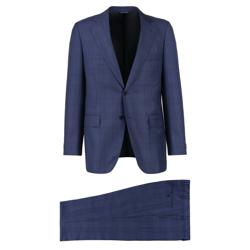 HENRY SARTORIAL HERITAGE Zegna Trofeo Check Suit DARK NAVY - Henry Bucks